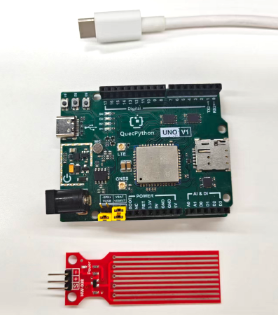 初学者视角体验：【EC800X Duino 开发板】传感器体验-水位检测传感器！